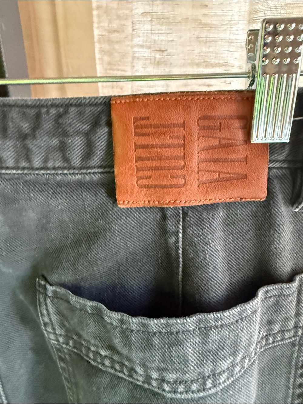 GAP x cult gaia Black Wide Barrel Leg Cargo Jeans - Picture 7 of 7